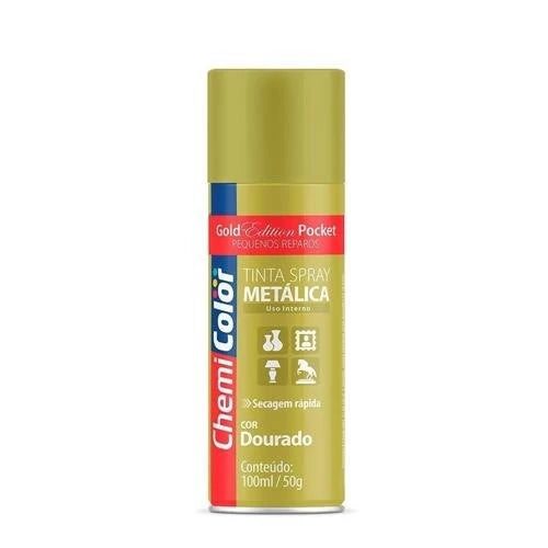 Tinta Spray ChemiColor - 100ml - Uso Geral / Metálica / Luminoso - Diversas Cores