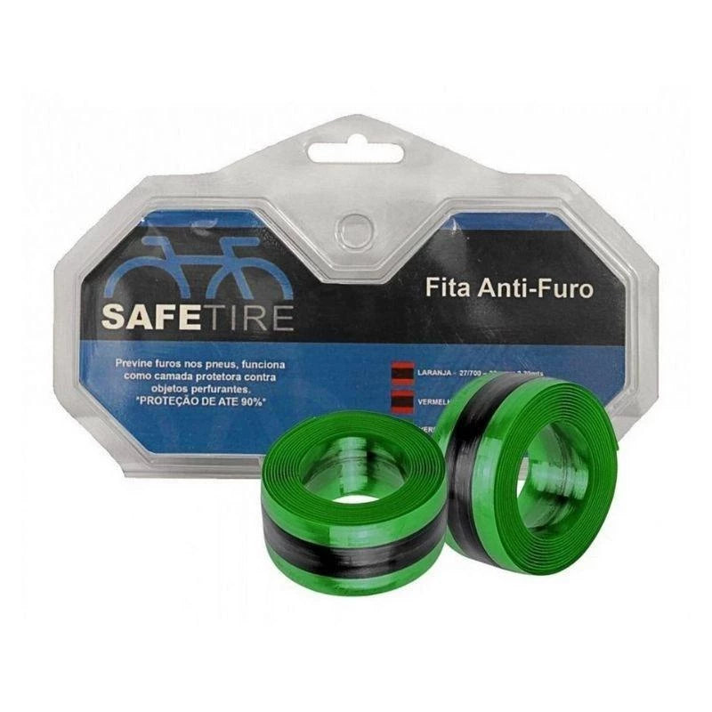 Par de Fita Anti Furo Pneu - Safetire Bike Aro 26 27.5 29 35mm