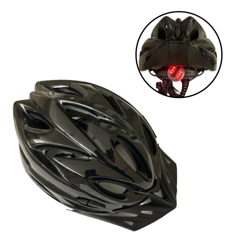 Capacete NIPARTE In-Mould Resistente Ciclismo com Sinalizador Led para Bicicletas